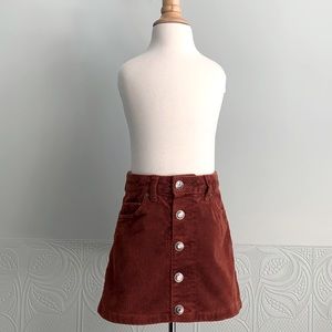 Brown Corduroy Skirt, Girls Size 4/5